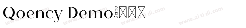 Qoency Demo字体转换